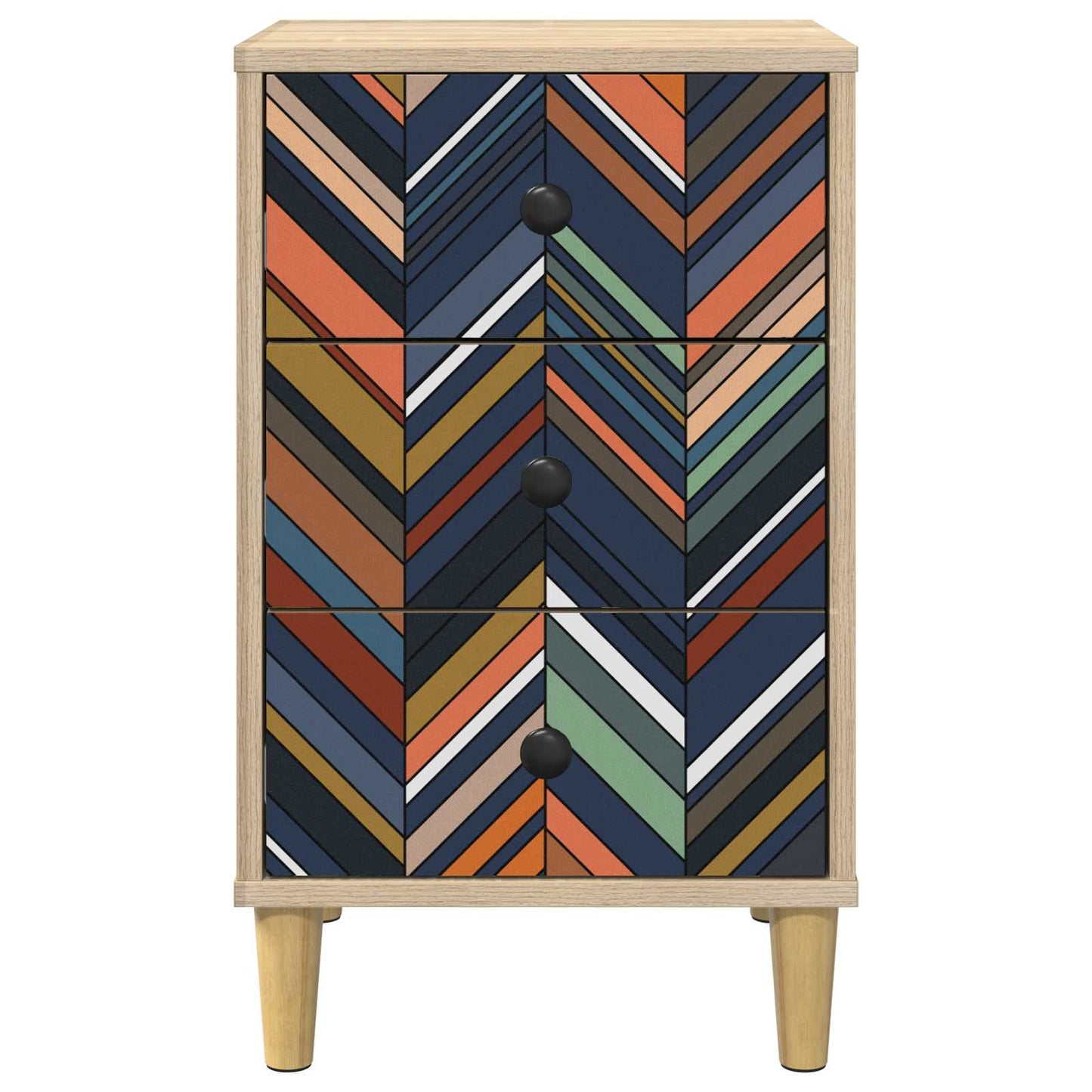 Armadio da Notte OMMEN 2 pz Rovere Sonoma 36 x 33 x 60 cm | homemem39