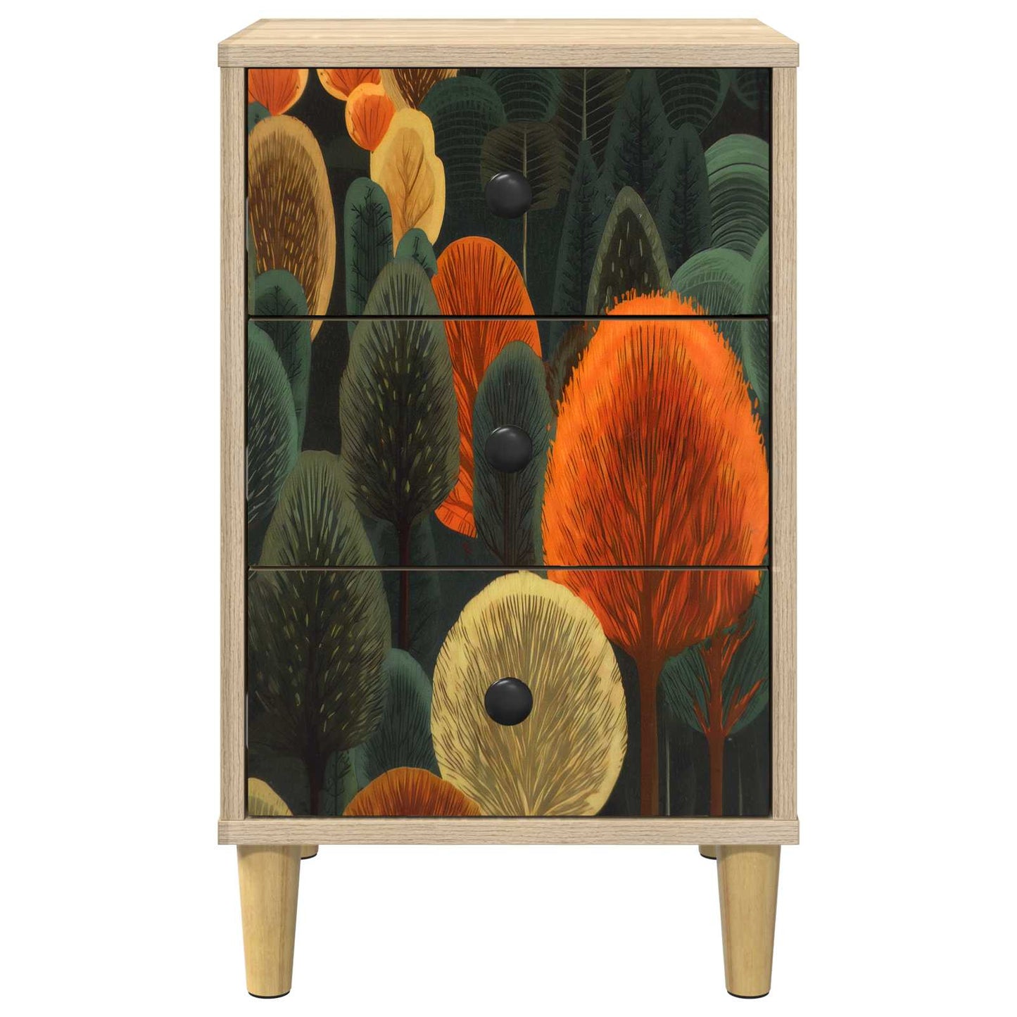 Armadio da Notte ZAANDAM Rovere Sonoma 36 x 33 x 60 cm | homemem39