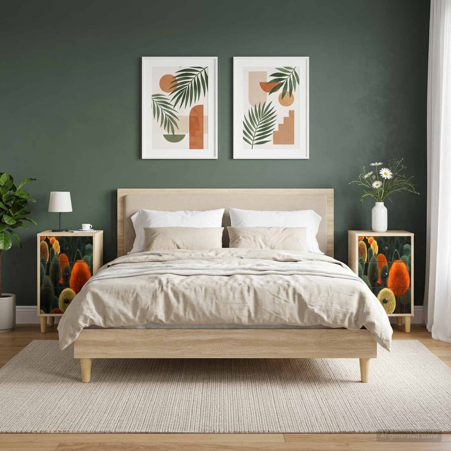 Armadio da Notte ZAANDAM 2 pz Rovere Sonoma 36 x 33 x 60 cm | homemem39