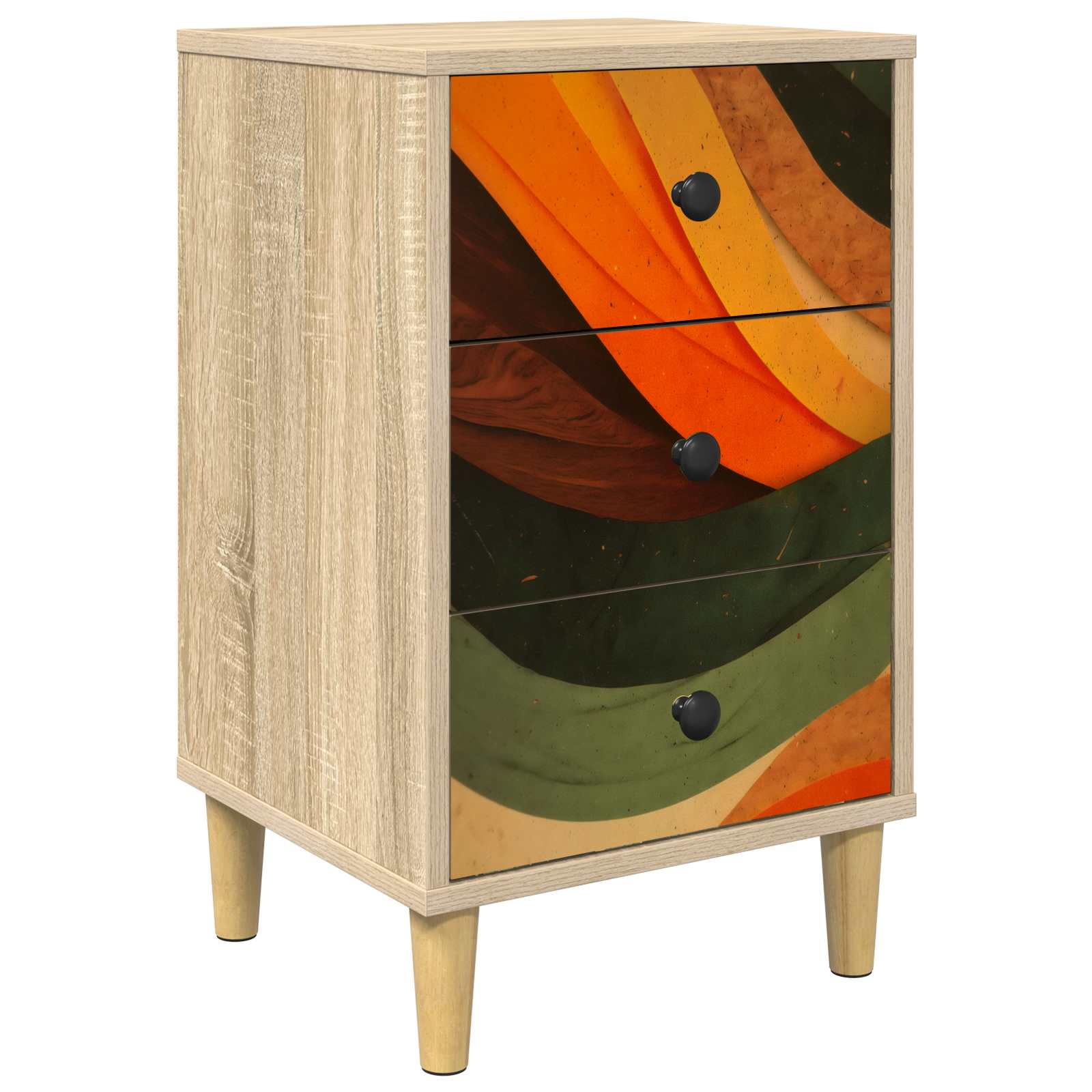 Armadio da Notte BONN Rovere Sonoma 36 x 33 x 60 cm | homemem39