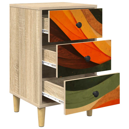Armadio da Notte BONN Rovere Sonoma 36 x 33 x 60 cm | homemem39