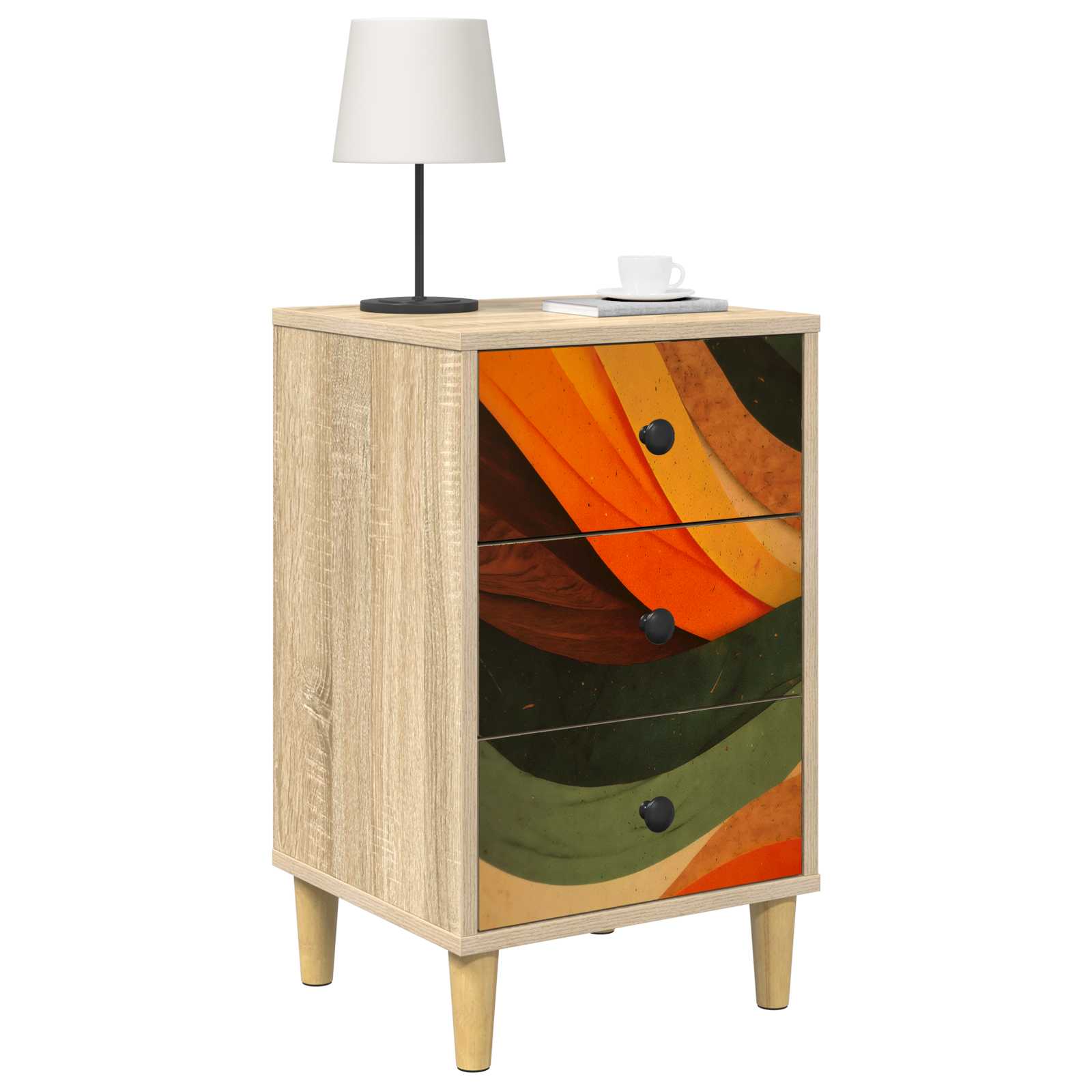 Armadio da Notte BONN Rovere Sonoma 36 x 33 x 60 cm | homemem39