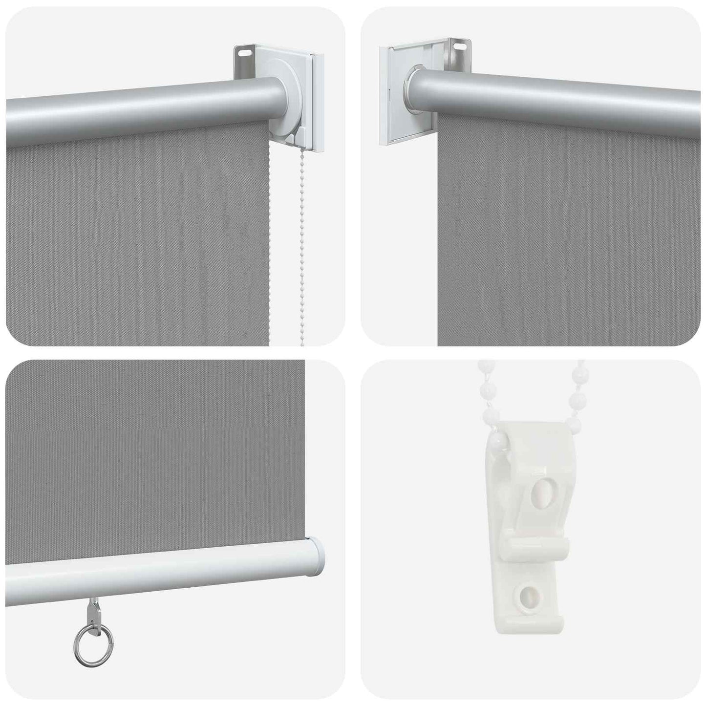 Tenda da sole a rullo con protezione UV Grigio Chiaro | homemem39