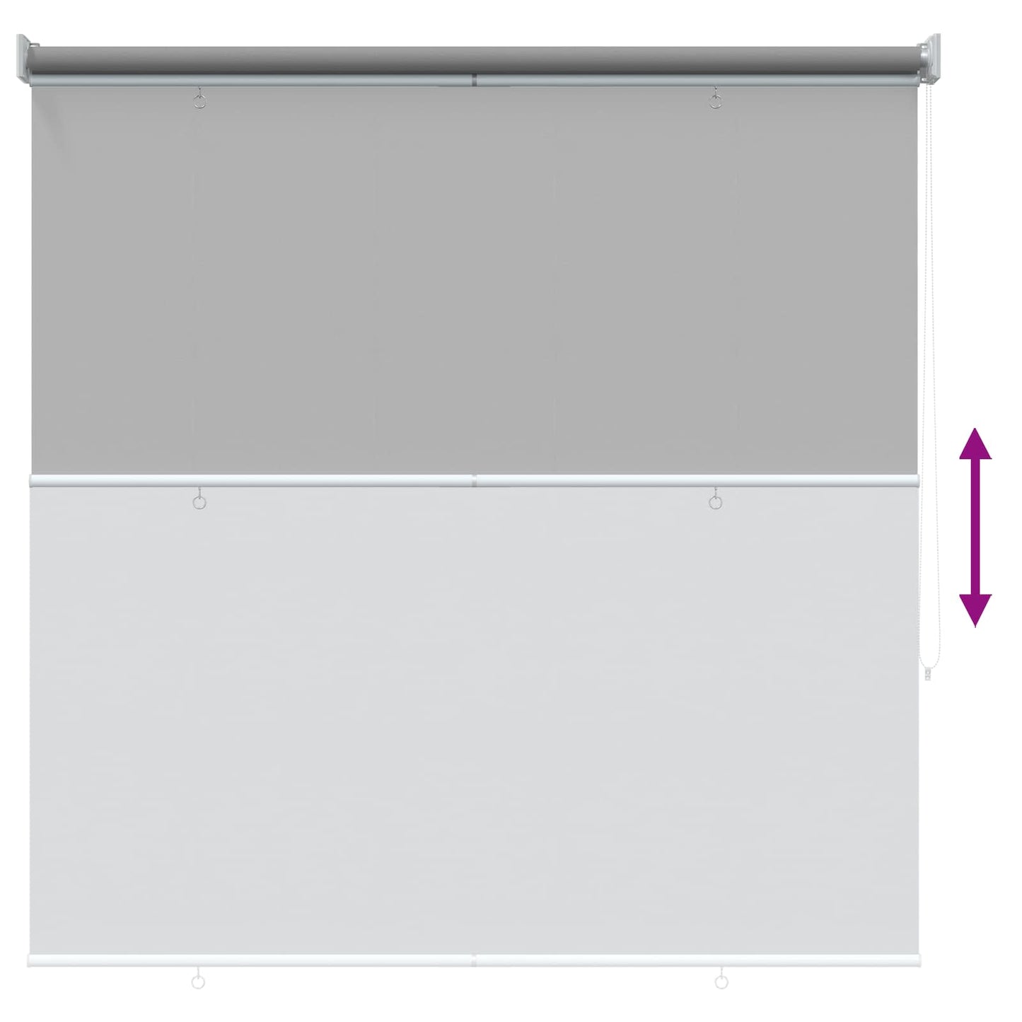 Tenda da sole a rullo con protezione UV Grigio Chiaro | homemem39