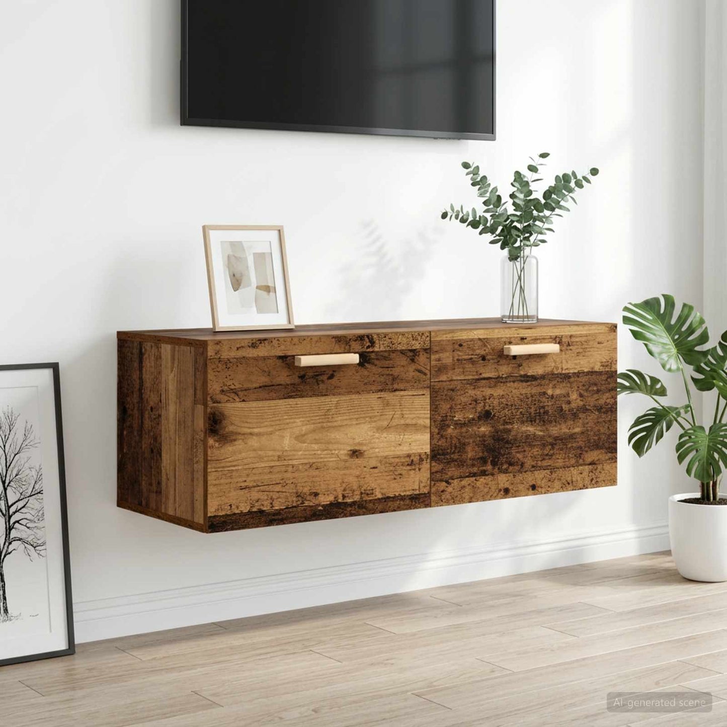 Armadietto a muro Legno antico 100 x 36,5 x 35 cm