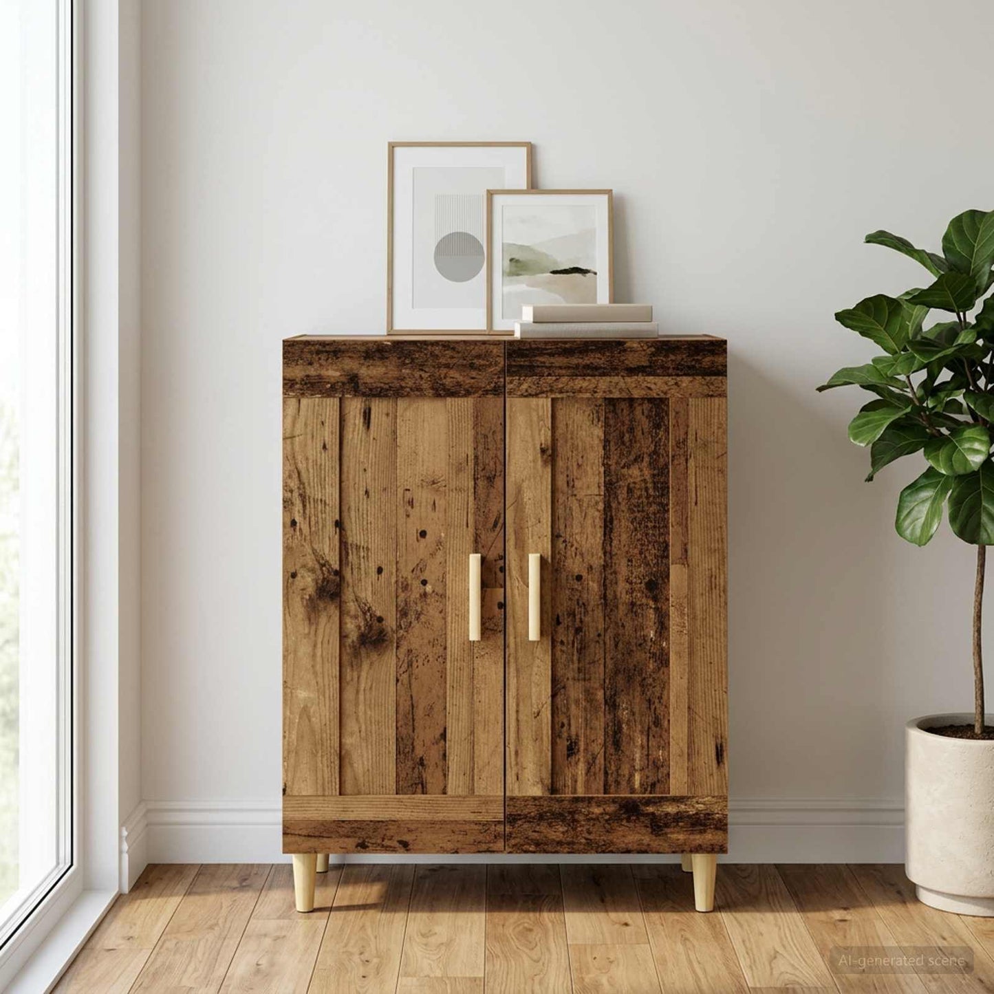 Credenza Legno antico 69,5 x 34 x 90 cm Legno ingegnerizzato