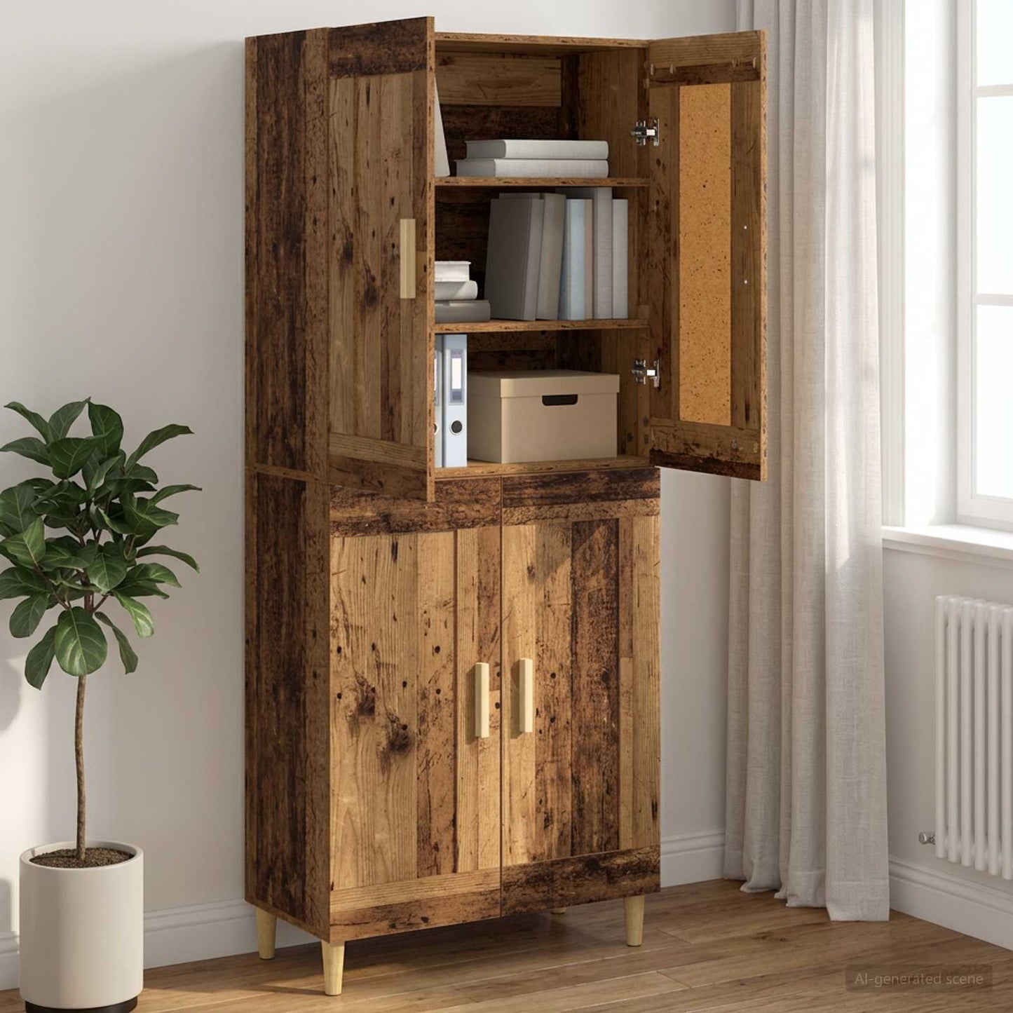 Credenza Legno antico 69,5 x 34 x 90 cm Legno ingegnerizzato
