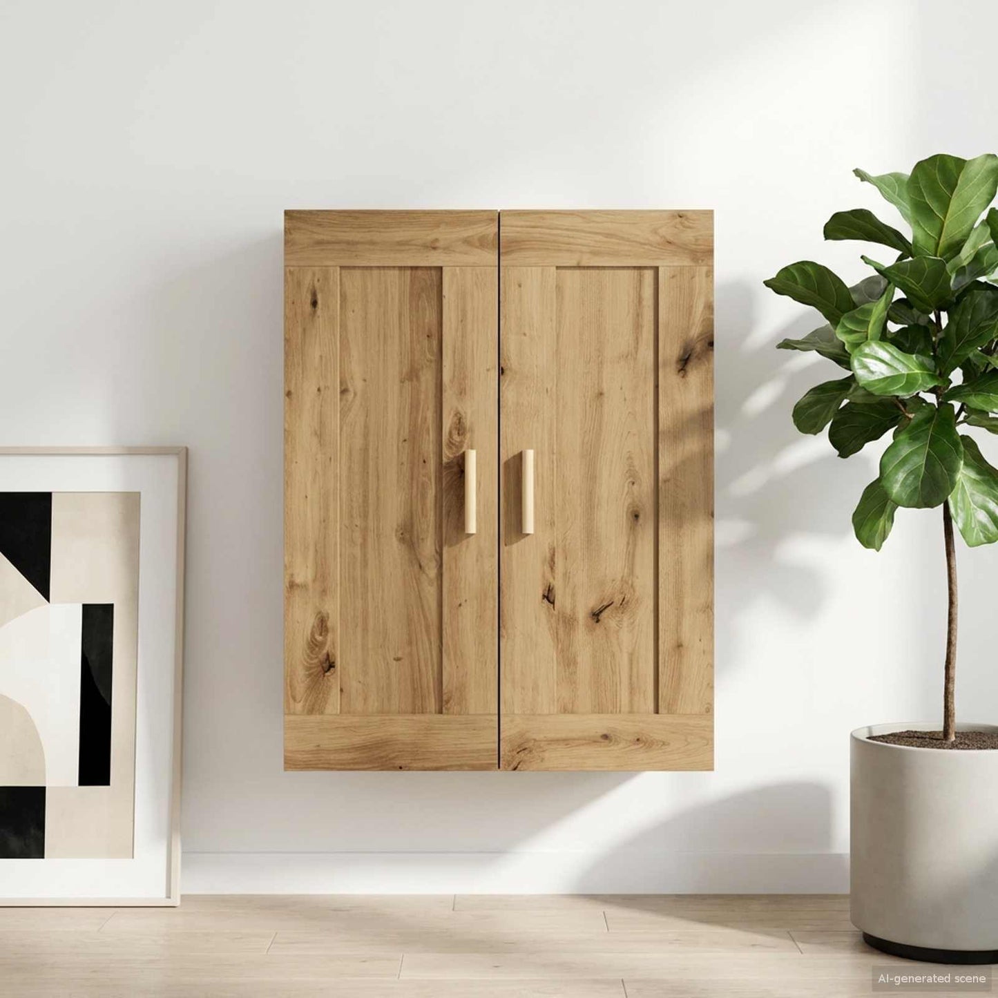Armadietto a muro A parete Rovere artigianale 69,5 x 34 x 90 cm | homemem39