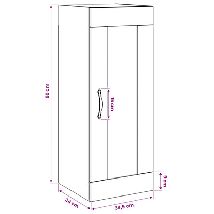 Armadietto a muro Legno antico 34,5 x 34 x 90 cm