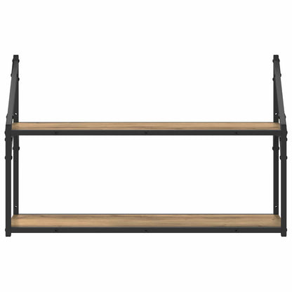Scaffale da parete A parete Rovere artigianale 80 x 21 x 51 cm | homemem39
