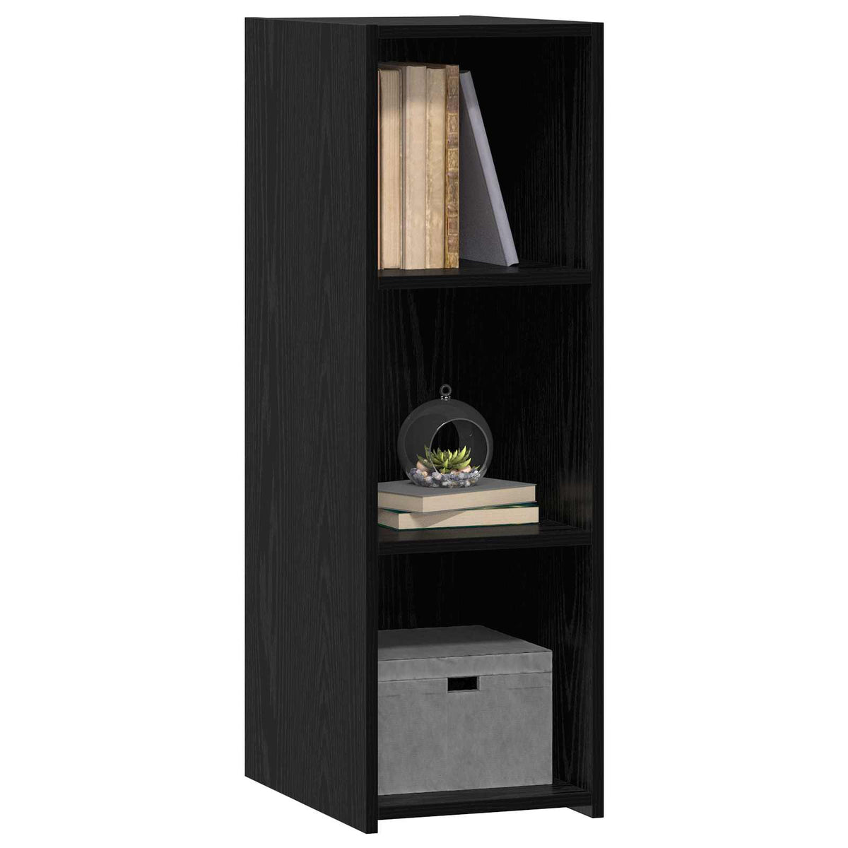 Credenza Rovere Nero 30 x 41 x 93 cm Legno ingegnerizzato - homemem39