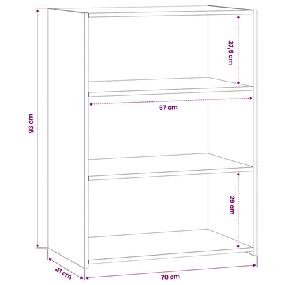 Credenza Legno antico 70 x 41 x 93 cm Legno ingegnerizzato