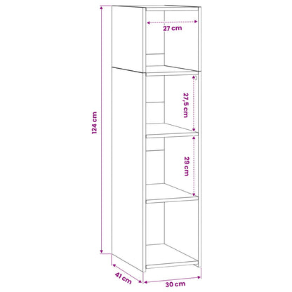 Credenza Rovere Artigianale 30 x 41 x 124 cm