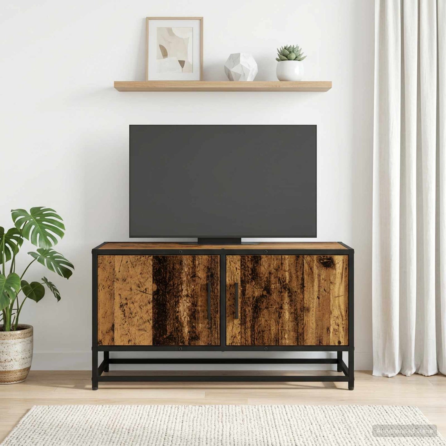 Mobile TV 80 x 34,5 x 40 cm Legno antico Legno ingegnerizzato