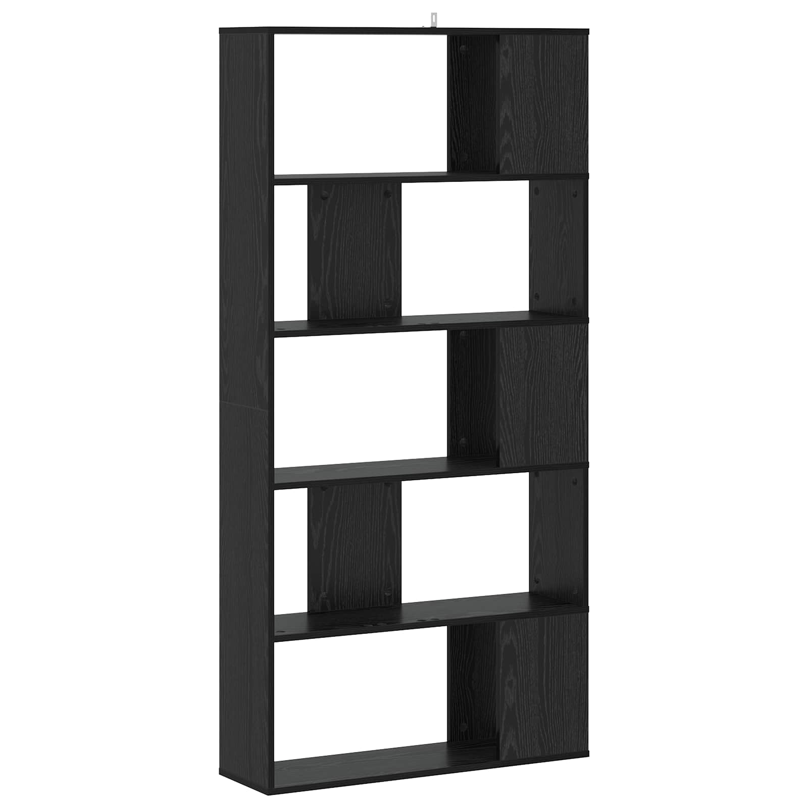 Libreria Rovere nero 80,5 x 23,5 x 162,5 cm PB | homemem39