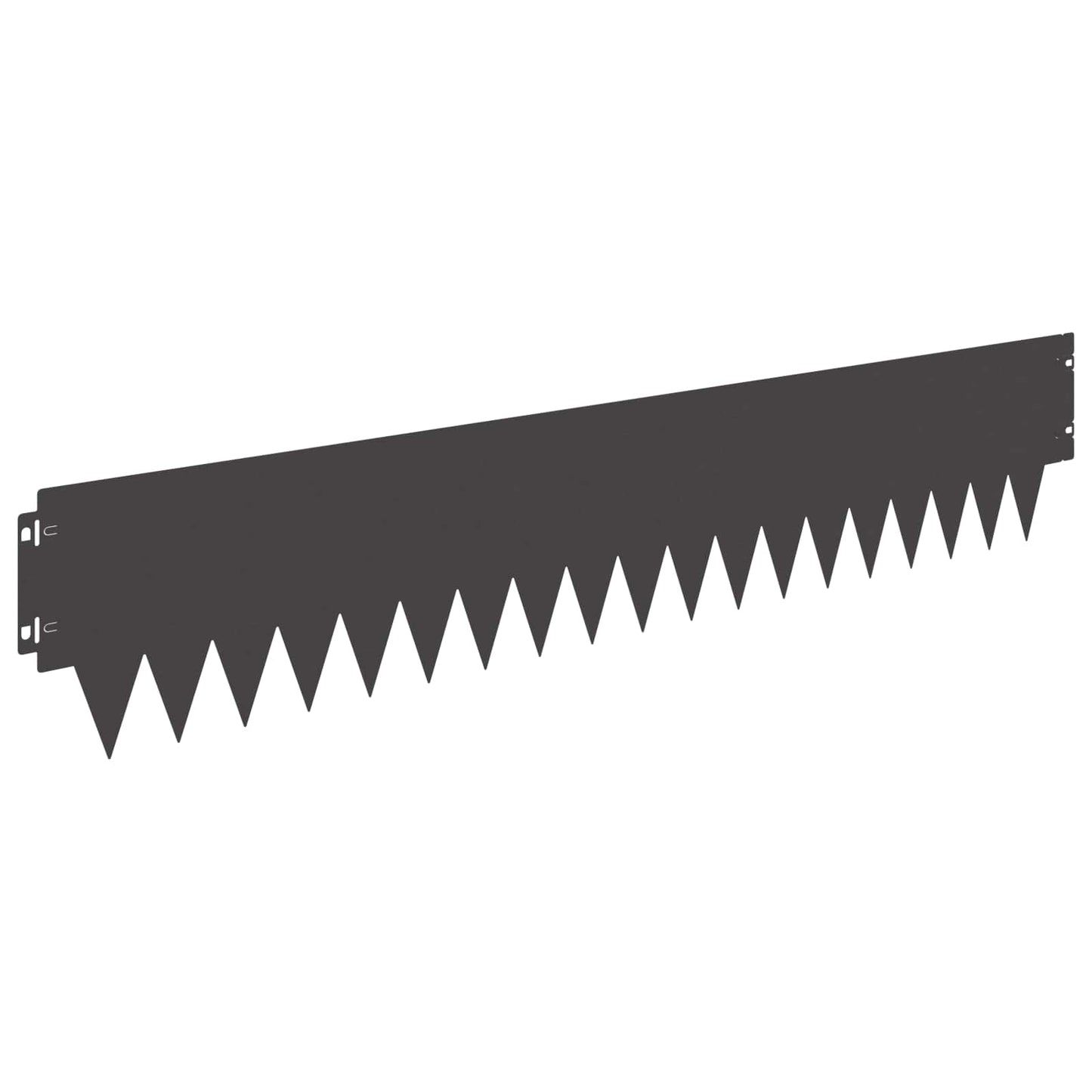 Bordura per Prato 10 pcs 103 x 20 cm metallo Nero | homemem39