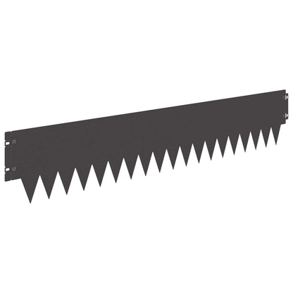 Bordura per Prato 30 pcs 103 x 20 cm metallo Nero | homemem39