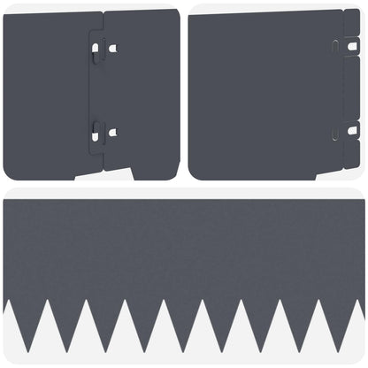 Bordura per Prato 20 pcs 103 x 20 cm metallo Antracite | homemem39