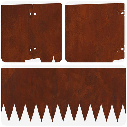 Bordura per Prato 10 pcs metallo | homemem39