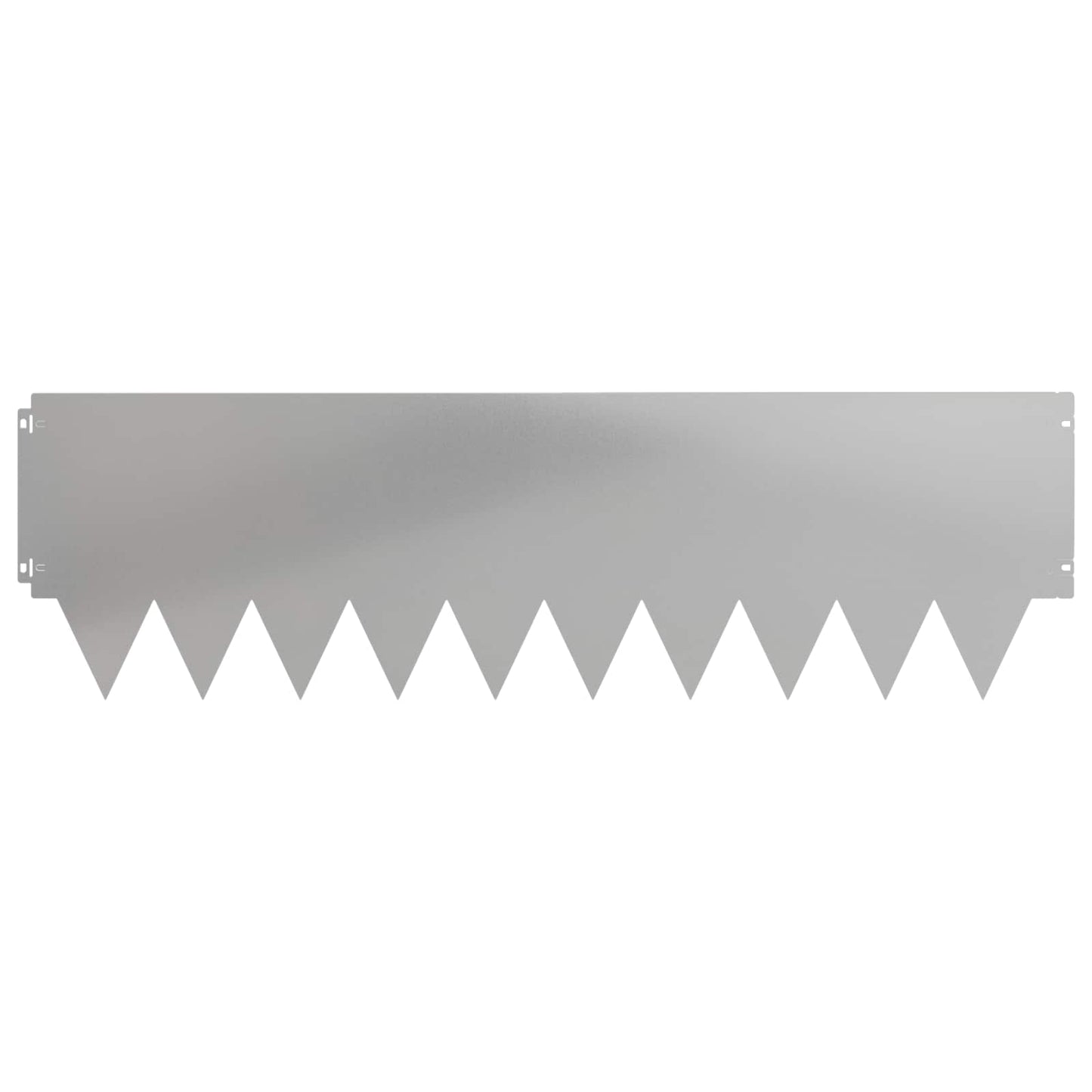 Bordura per Prato 10 pcs 103 x 30 cm metallo Argento | homemem39