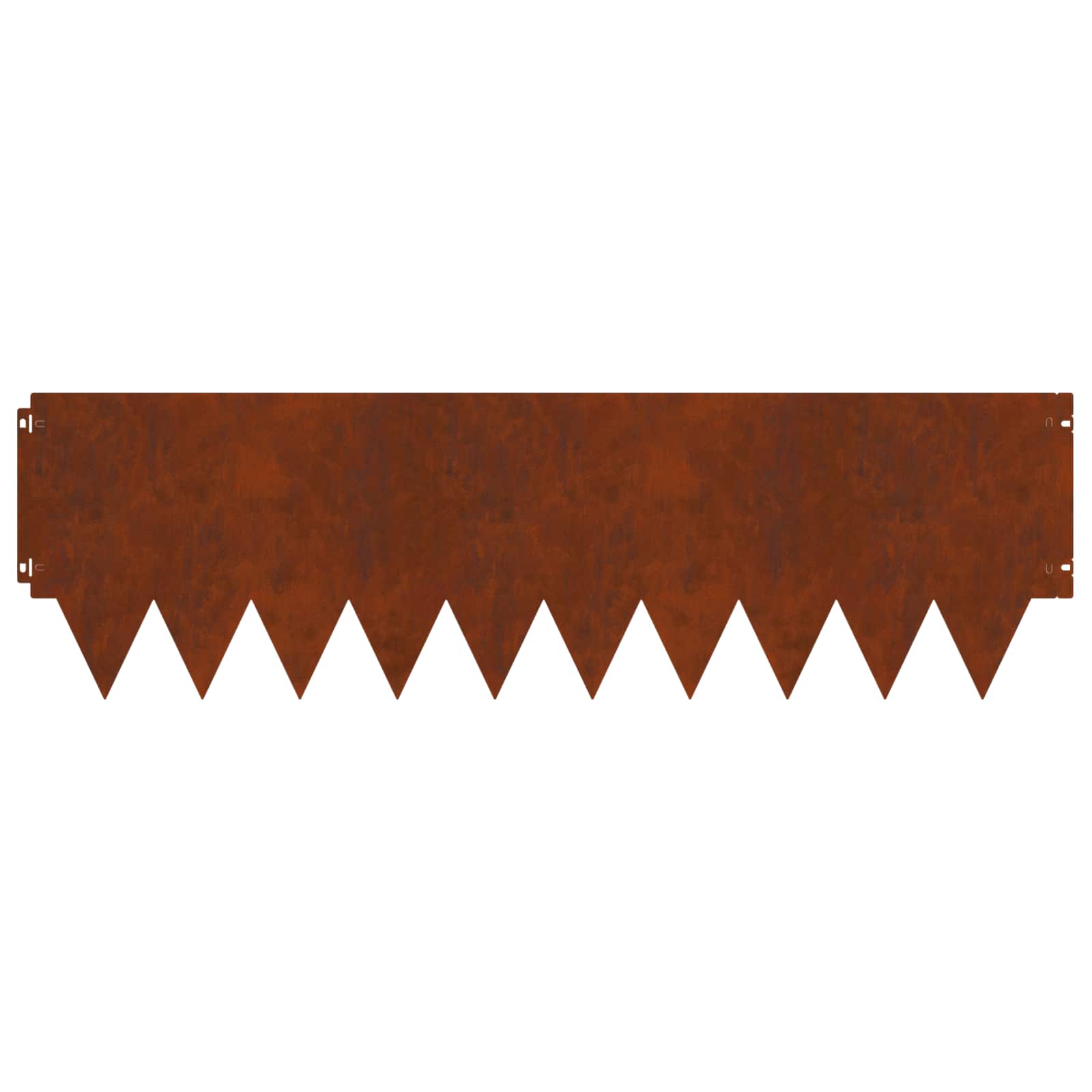 Bordura per Prato 20 pcs 103 x 30 cm metallo Ruggine | homemem39