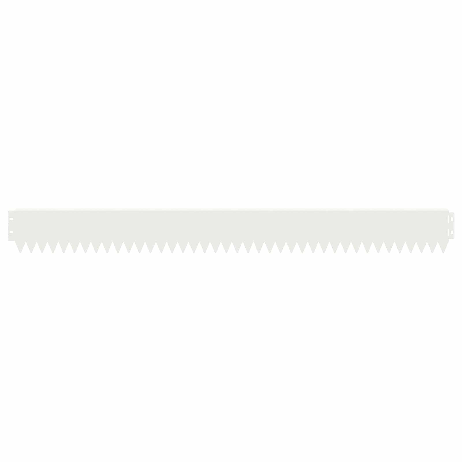 Bordura per Prato 10 pcs 103 x 10 cm Acciaio Bianco | homemem39