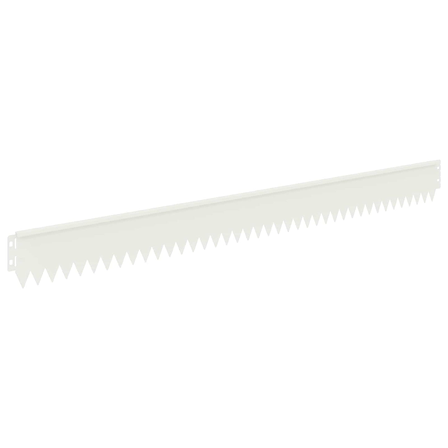 Bordura per Prato 30 pcs 103 x 10 cm Acciaio Bianco | homemem39