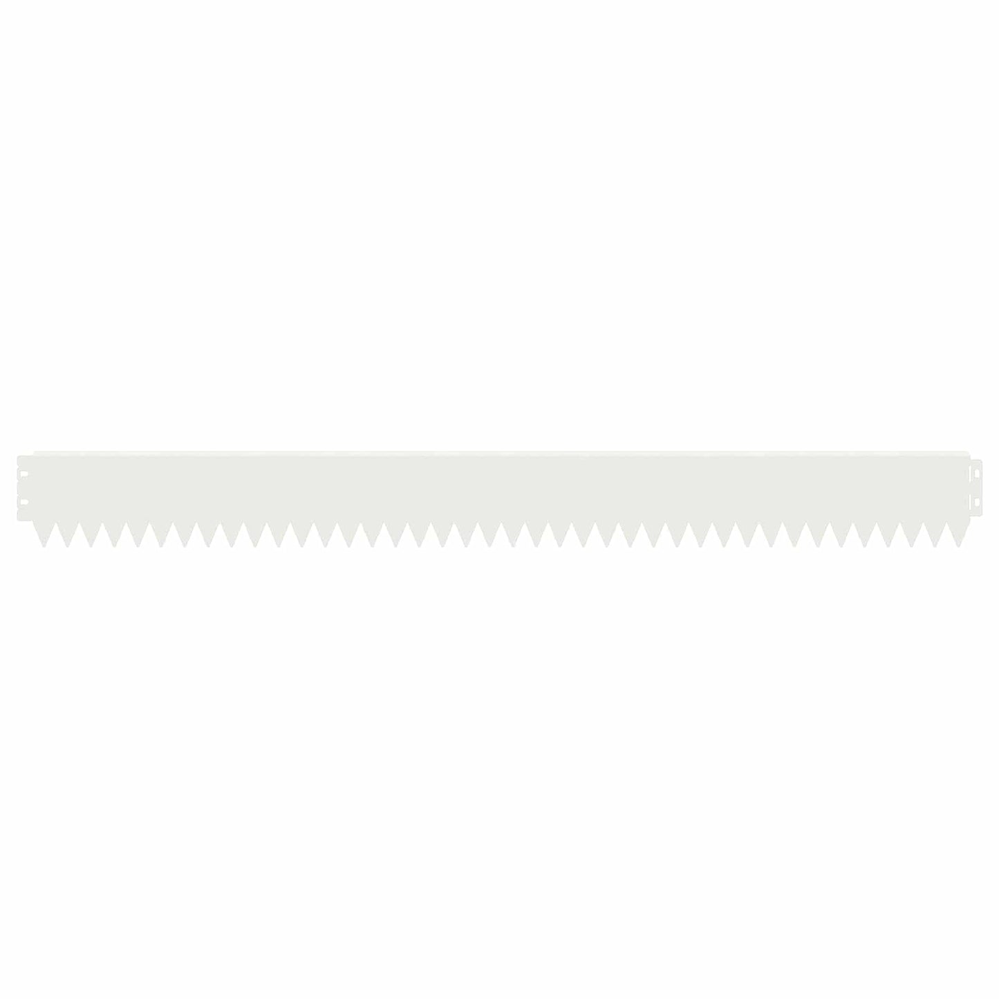 Bordura per Prato 50 pcs 103 x 10 cm Acciaio Bianco | homemem39