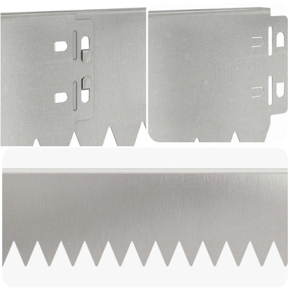 Bordura per Prato 10 pcs 103 x 10 cm Acciaio Argento | homemem39