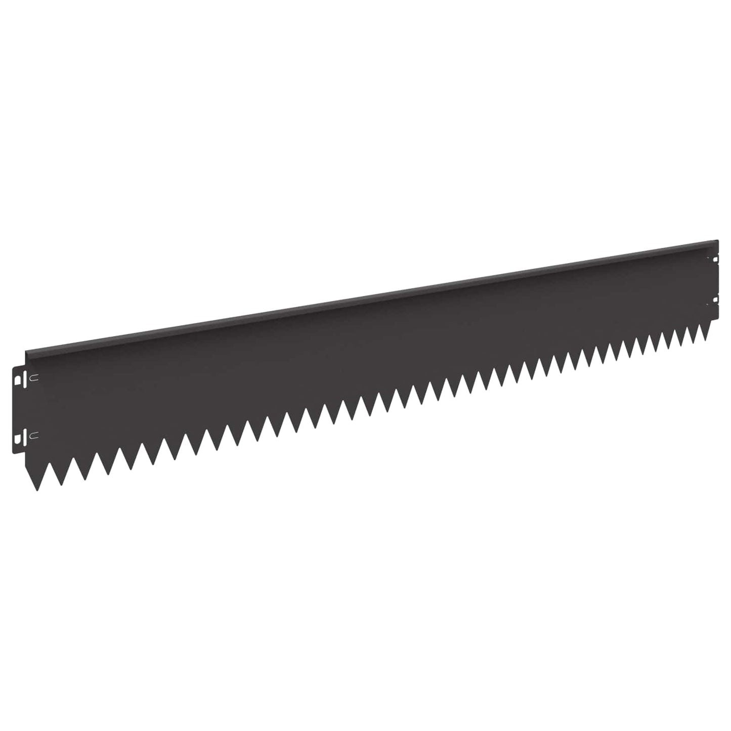 Bordura per Prato 10 pcs 103 x 15 cm Acciaio Nero | homemem39