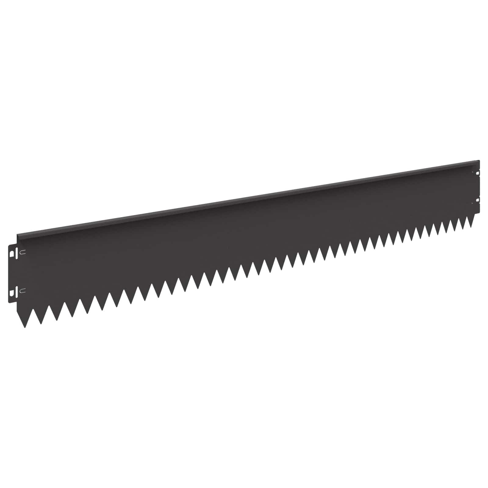 Bordura per Prato 20 pcs 103 x 15 cm Acciaio Nero | homemem39