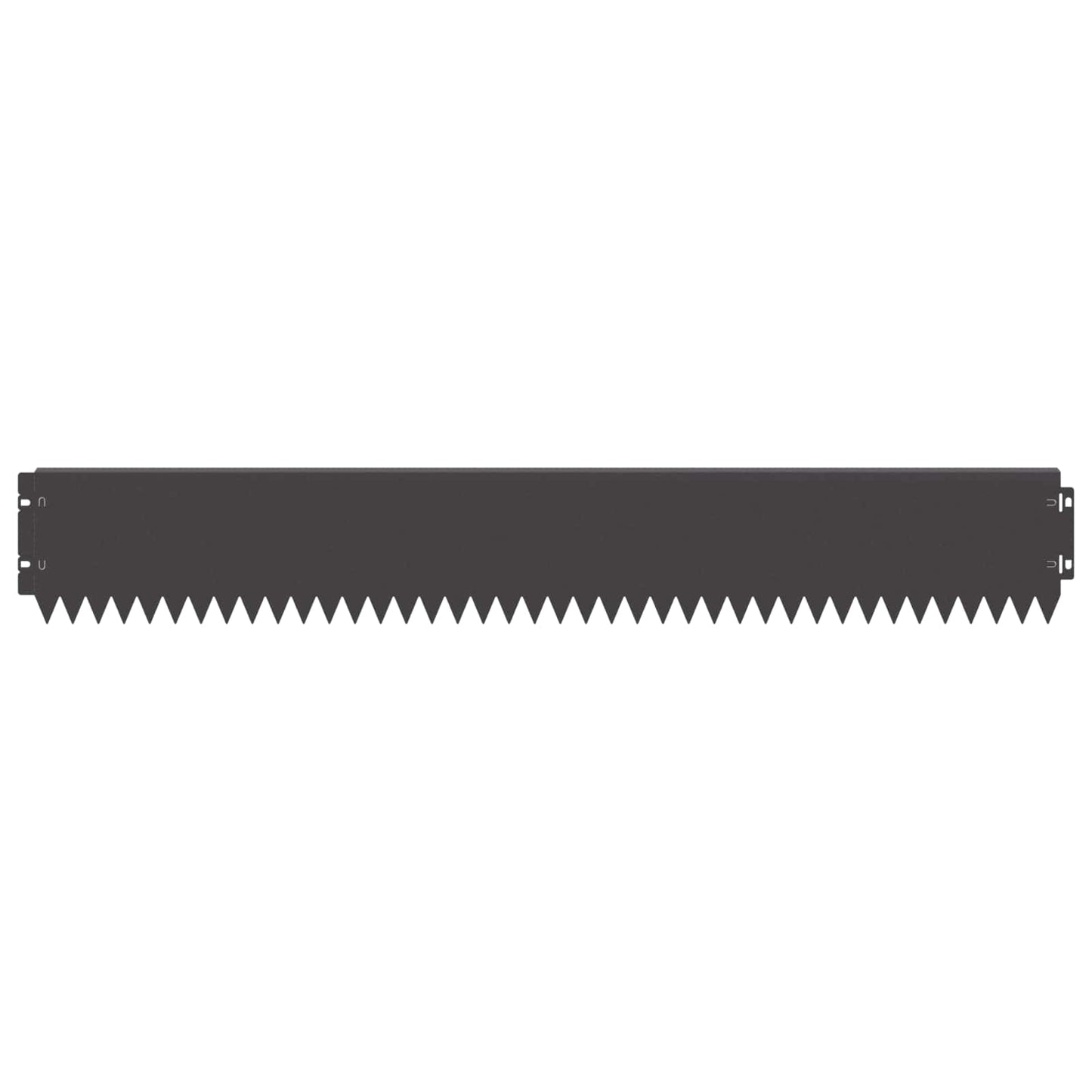Bordura per Prato 30 pcs 103 x 15 cm Acciaio Nero | homemem39