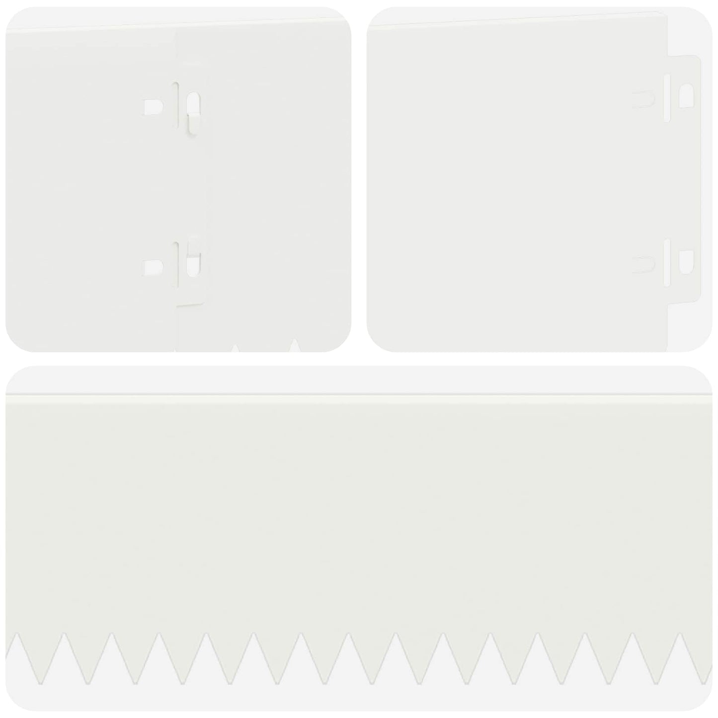 Bordura per Prato 10 pcs 103 x 15 cm Acciaio Bianco | homemem39
