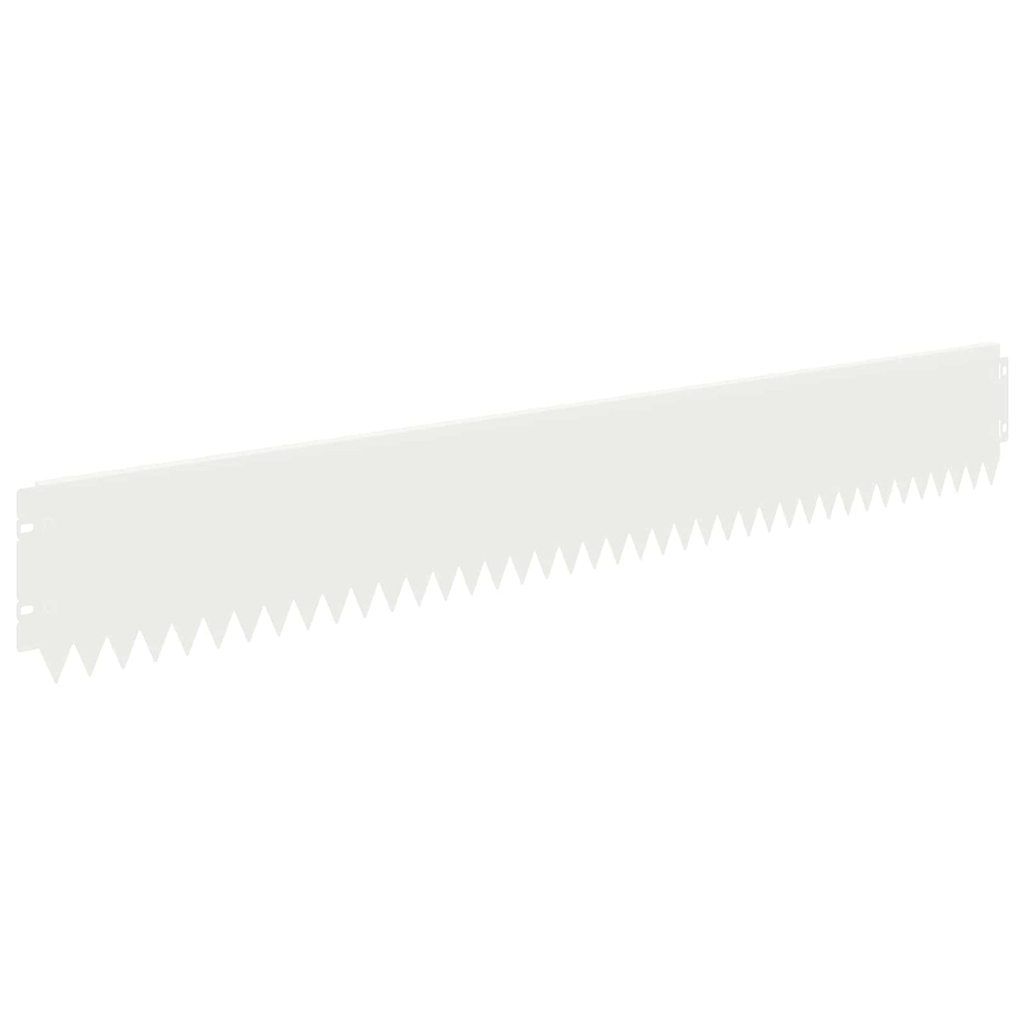Bordura per Prato 10 pcs 103 x 15 cm Acciaio Bianco | homemem39