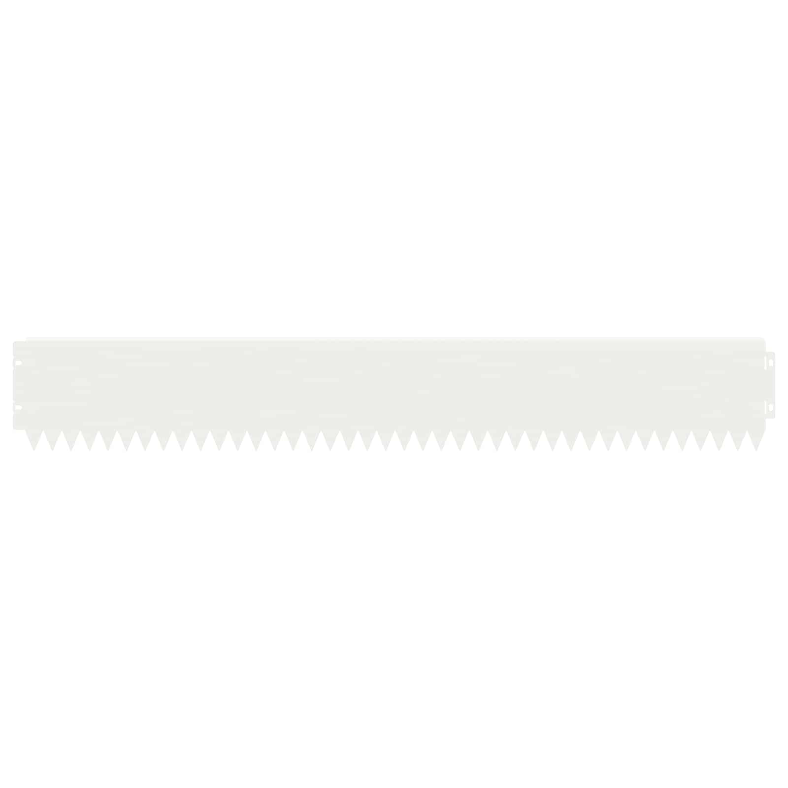 Bordura per Prato 10 pcs 103 x 15 cm Acciaio Bianco | homemem39