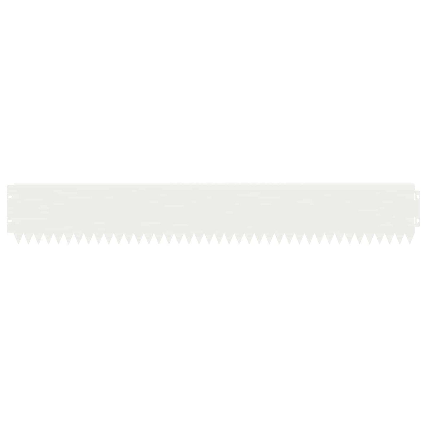 Bordura per Prato 20 pcs 103 x 15 cm Acciaio Bianco | homemem39