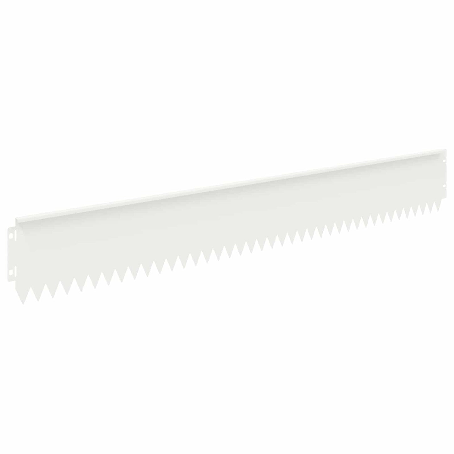 Bordura per Prato 30 pcs 103 x 15 cm Acciaio Bianco | homemem39