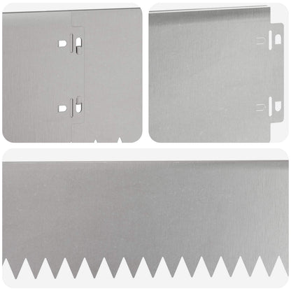 Bordura per Prato 10 pcs 103 x 15 cm Acciaio Argento | homemem39