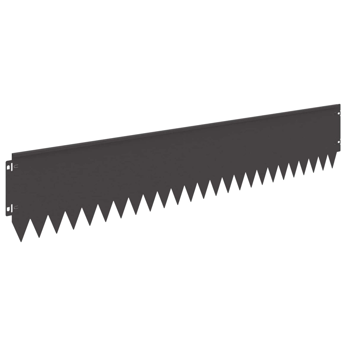 Bordura per Prato 10 pcs 103 x 20 cm Acciaio Nero | homemem39