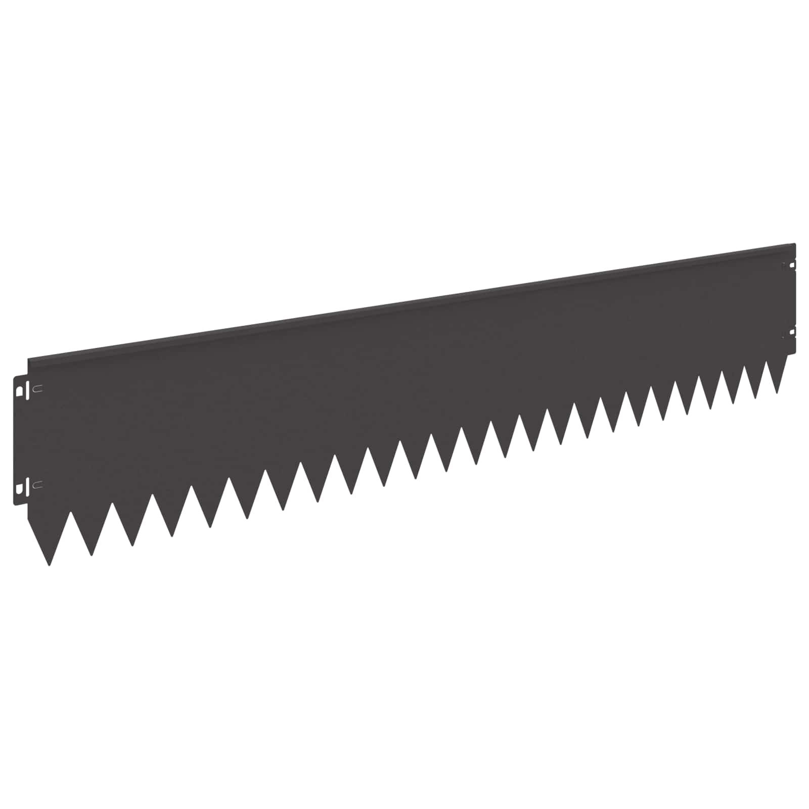 Bordura per Prato 10 pcs 103 x 20 cm Acciaio Nero | homemem39