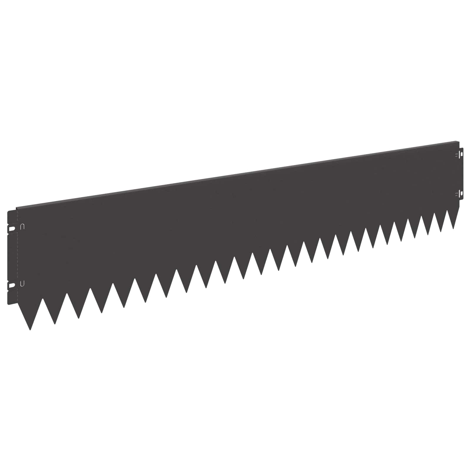 Bordura per Prato 30 pcs 103 x 20 cm Acciaio Nero | homemem39