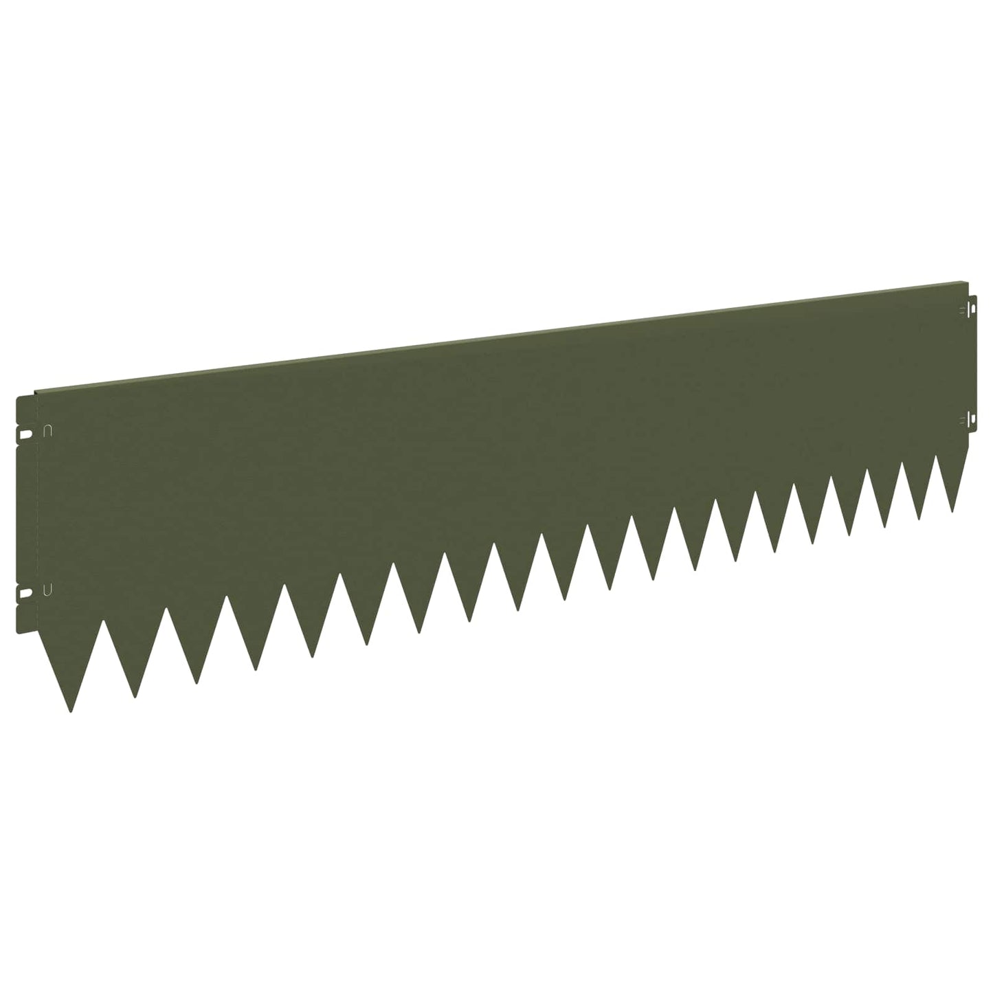 Bordura per Prato 10 pcs 103 x 25 cm Acciaio Verde Oliva | homemem39