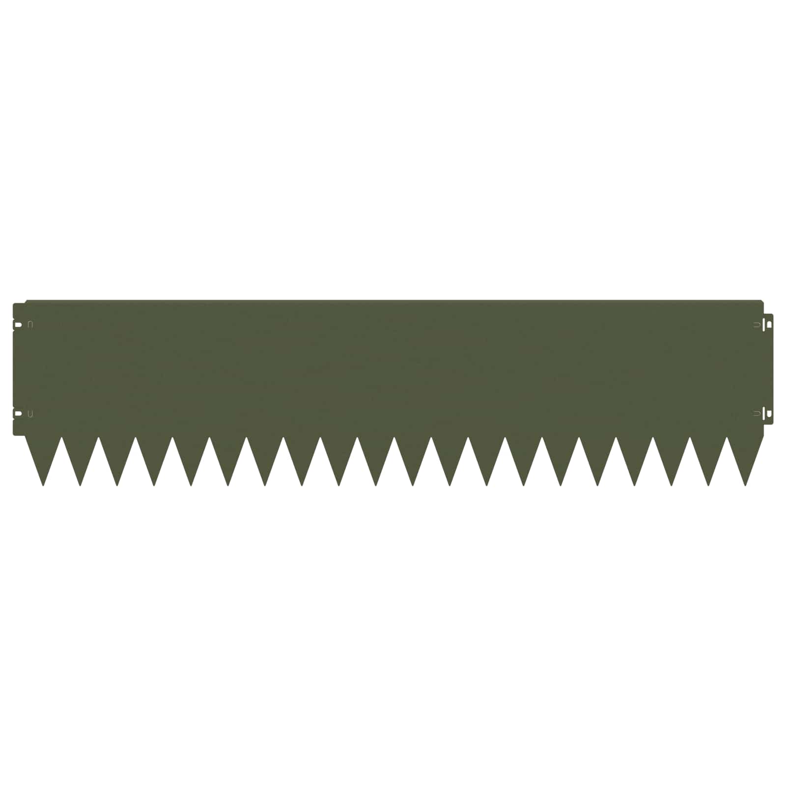 Bordura per Prato 10 pcs 103 x 25 cm Acciaio Verde Oliva | homemem39