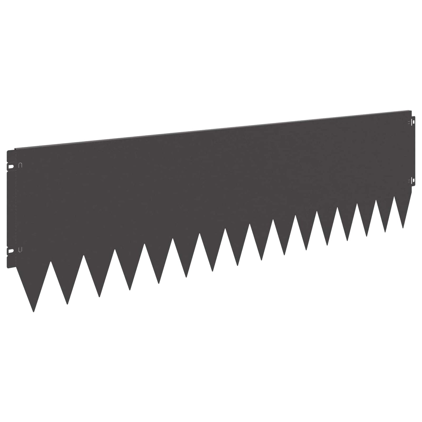 Bordura per Prato 10 pcs 103 x 30 cm Acciaio Nero