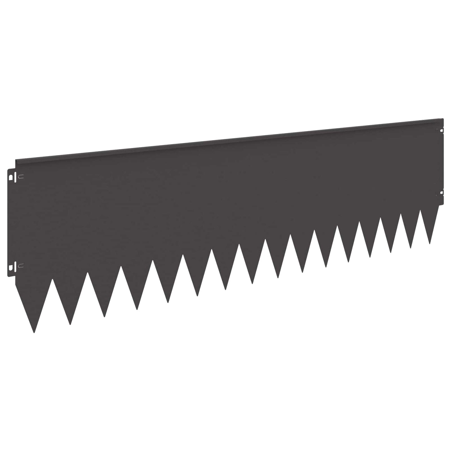 Bordura per Prato 10 pcs 103 x 30 cm Acciaio Nero | homemem39