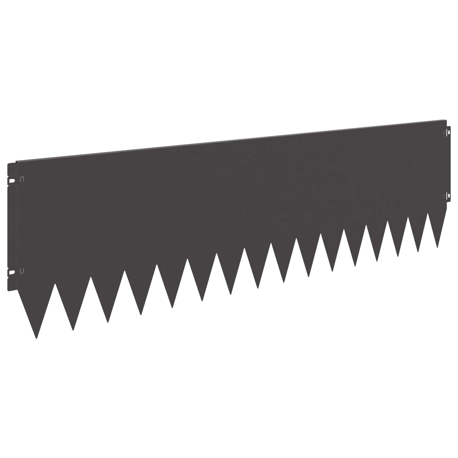 Bordura per Prato 20 pcs 103 x 30 cm Acciaio Nero | homemem39