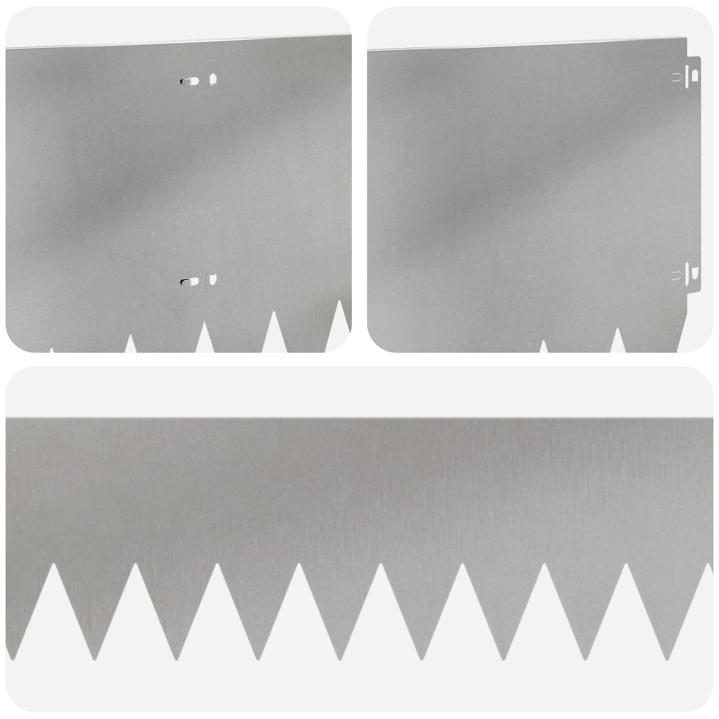 Bordura per Prato 20 pcs 103 x 30 cm Acciaio Argento | homemem39