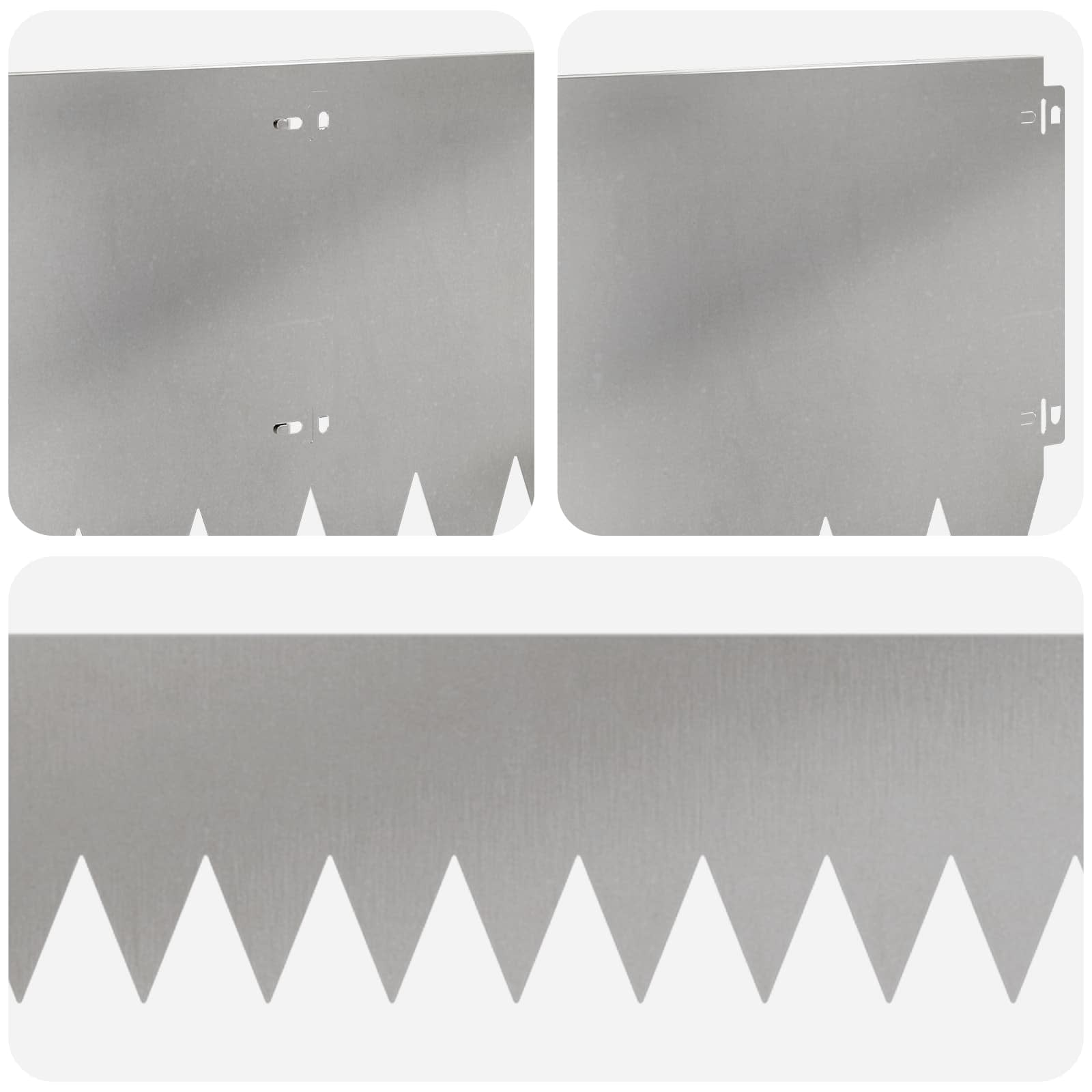 Bordura per Prato 20 pcs 103 x 30 cm Acciaio Argento | homemem39