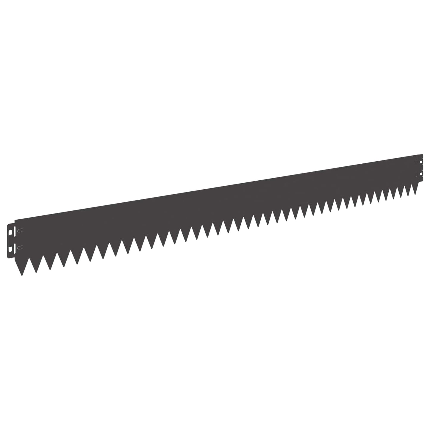 Bordura per Prato 10 pcs 103 x 10 cm Acciaio Nero | homemem39