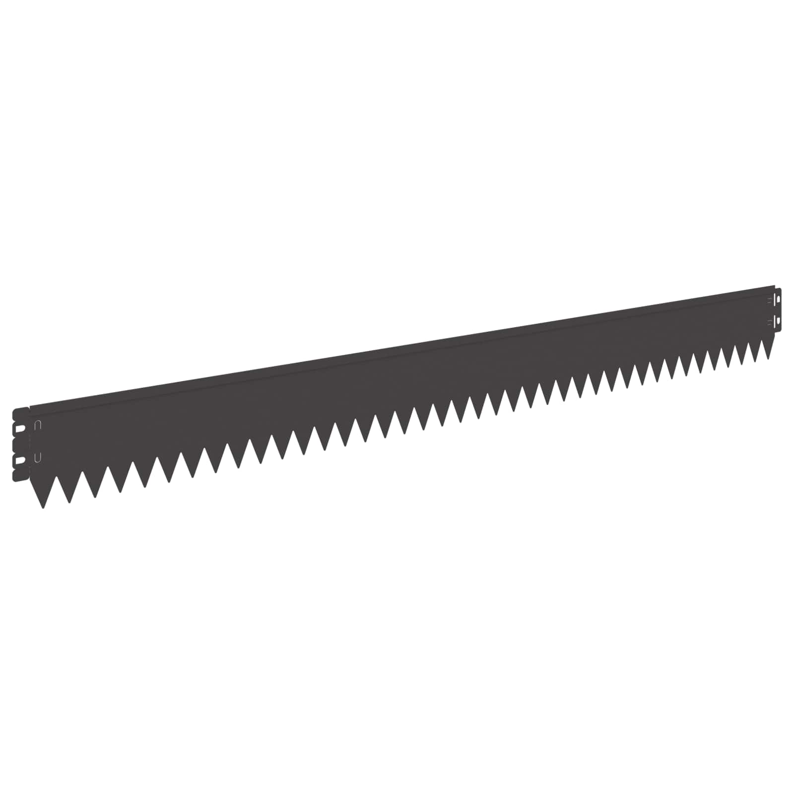 Bordura per Prato 10 pcs 103 x 10 cm Acciaio Nero | homemem39